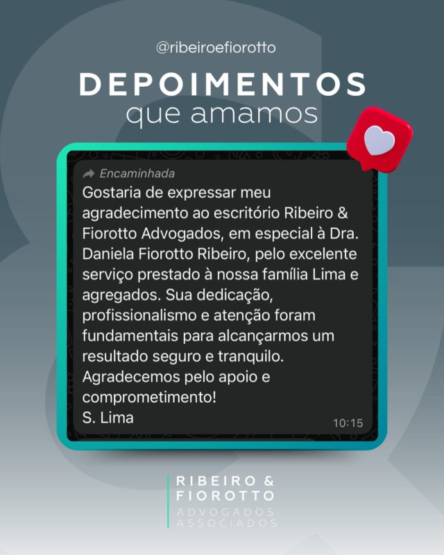 Mais um cliente satisfeito e um depoimento que ficamos felizes em receber! Obrigada pela confiança @i_livesl