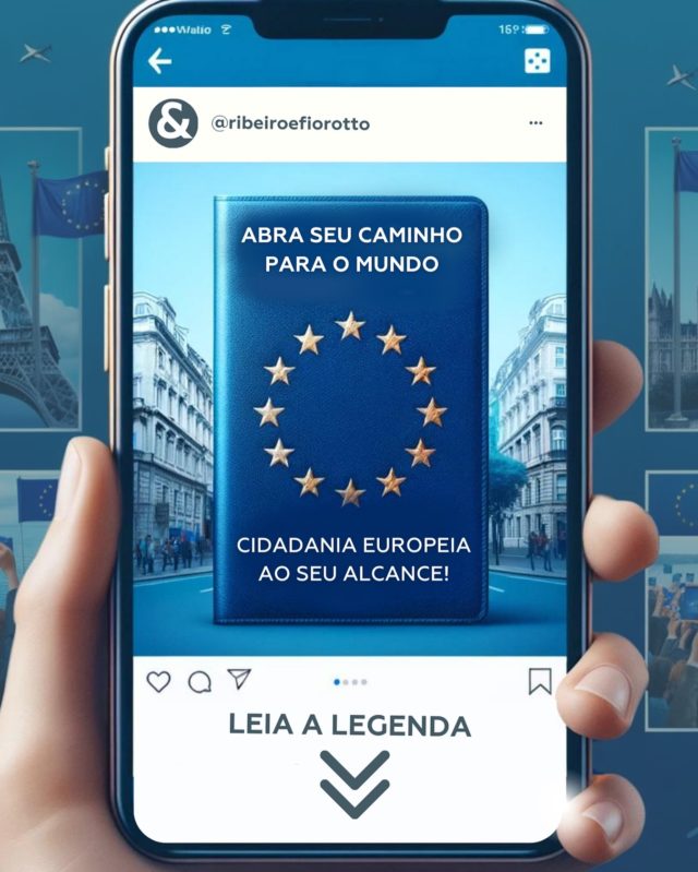 🌍 Transforme sua herança em uma porta para o mundo! 

📍 Nosso escritório de advocacia é especializado em tornar a emissão e renovação de passaportes italianos e portugueses, incluindo o Cartão Cidadão português, uma jornada tranquila e segura. 

Sabemos o quanto pode ser desafiador enfrentar as longas filas de espera e a complexidade dos processos. Mas com nossa expertise, você pode deixar as preocupações de lado! 😉

🇵🇹 Se você sonha em explorar novos horizontes com seu passaporte português, espanhol e italiano, ou precisa de assistência com vistos americanos, estamos aqui para tornar isso realidade.

🚀 Agilizamos seu agendamento de forma eficiente, garantindo que sua porta para novas aventuras esteja pronta quando você estiver! ✅

✨ Não deixe seu sonho ser apenas um sonho!

📲 Entre em contato conosco e dê o primeiro passo rumo à sua cidadania europeia e além. Estamos prontos para facilitar seu caminho e realizar seus sonhos. 

 #PassaporteEuropeu #CidadaniaPortuguesaEItaliana #RealizeSeuSonho #cidadaniaportuguesa #passaporte #cidadaniaitaliana #processos