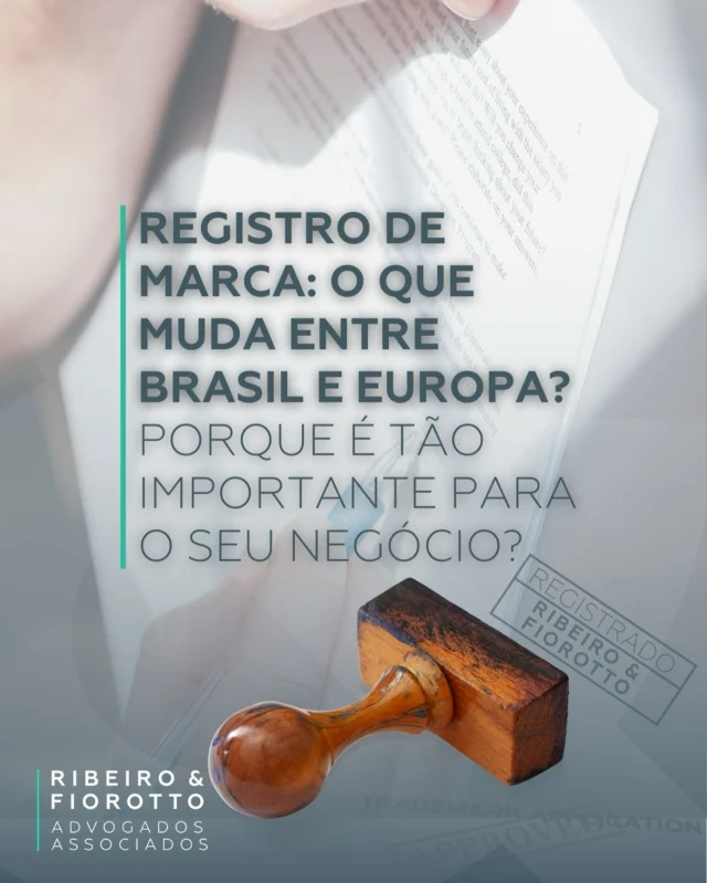 Registrar a sua marca é um passo essencial para proteger a identidade e o valor do seu negócio — e o processo pode variar bastante entre o Brasil e a Europa. 🌍

No Brasil, o registro é feito no INPI (Instituto Nacional da Propriedade Industrial) e garante exclusividade no uso da marca em todo o território nacional.

Já na Europa, o registro é realizado junto ao EUIPO (Instituto da Propriedade Intelectual da União Europeia), oferecendo proteção válida em todos os países da União Europeia. 🇪🇺

💡 Ter sua marca registrada não é apenas uma questão burocrática — é segurança jurídica, reconhecimento e credibilidade internacional.

Quer expandir o alcance do seu negócio e proteger seu nome globalmente?

👉 Entre em contato conosco e descubra como registrar sua marca no Brasil e na Europa.