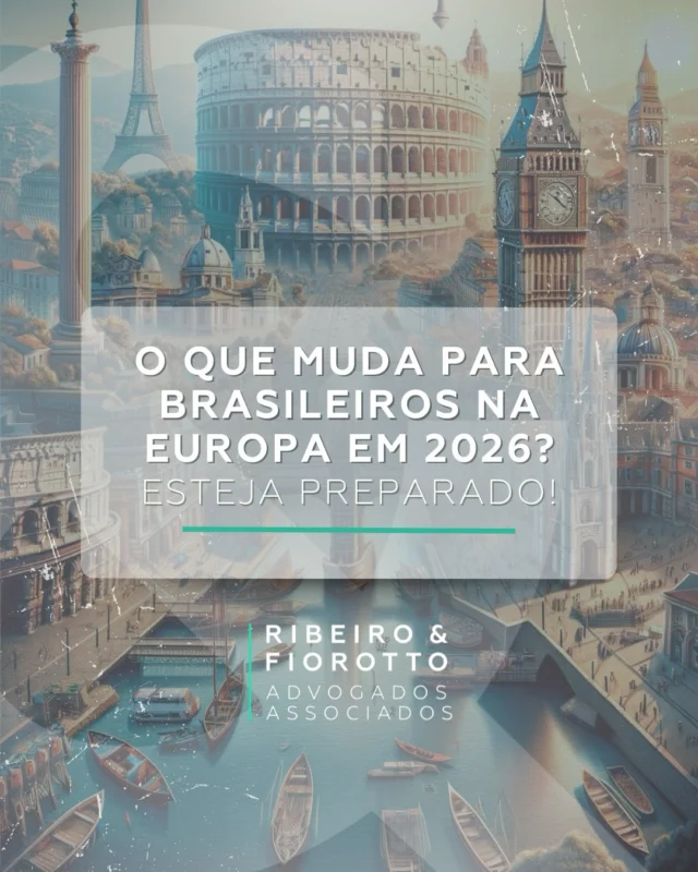🌍 O que muda para brasileiros na Europa em 2026?

As regras de residência, nacionalidade e controle de
fronteiras estão passando por ajustes importantes em
vários países europeus — e quem vive ou pretende viver
na Europa precisa se preparar.

Entre as mudanças previstas estão:
• prazos maiores para solicitar nacionalidade,
• exigências mais rígidas de residência legal,
• sistemas digitais de fronteira mais completos,
• análises mais profundas em processos de cidadania.
Por isso, final de 2025 é o momento ideal para organizar
documentos, regularizar vistos, atualizar informações e
iniciar processos de cidadania antes das alterações
entrarem em vigor.

📩 Quer evitar imprevistos e começar 2026 com
segurança jurídica?
Nossa equipa está pronta para orientar cada passo