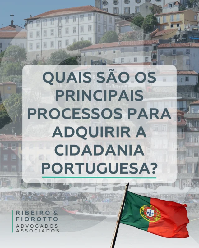 Quais são os principais processos para adquirir a
cidadania portuguesa?

Existem diferentes caminhos legais para obter a
nacionalidade portuguesa, e cada um depende da sua
história, origem familiar e tempo de residência em
Portugal.

Entre os principais estão:
✔ cidadania por descendência (filhos, netos e outros
graus, conforme a lei),
✔ cidadania por casamento ou união estável,
✔ cidadania por tempo de residência legal,
✔ e outros casos específicos previstos em lei.
Cada modalidade possui exigências próprias, prazos e
documentos específicos — por isso, a análise individual
é fundamental para definir a melhor estratégia.

📩 Quer saber qual processo se aplica ao seu caso?
Entre em contato e fale com nossa equipe
especializada!