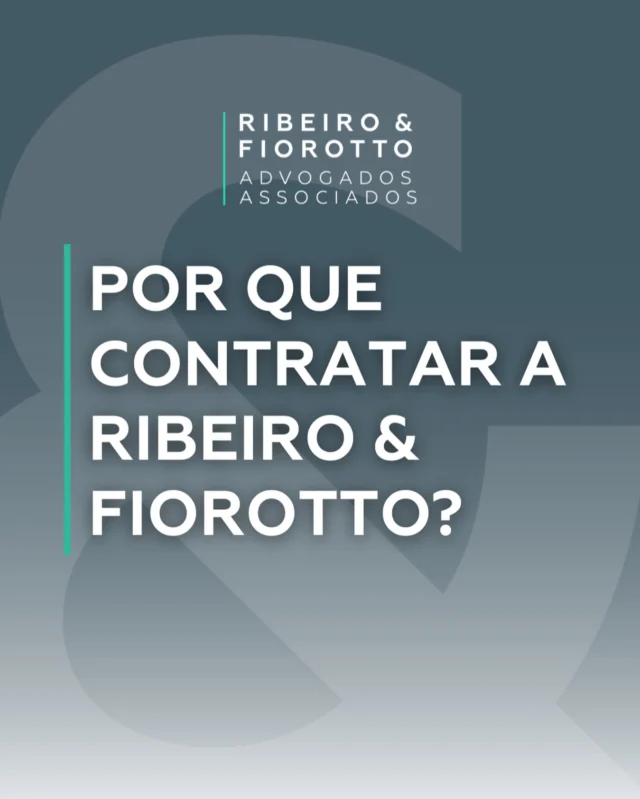 ⚖️ Por que contratar a Ribeiro e Fiorotto? 

🔹 Atendemos os clientes e cada caso com dedicação
individual.
🔹 Nossa equipe de advogados, com formação
qualificada, cuida de maneira criteriosa de todas as
etapas do seu processo do início ao fim para eliminar
faltas e intercorrências.
🔹 Especialistas em cada procedimento garantem o
profissionalismo esperado.

📩 Entre em contato e saiba mais!