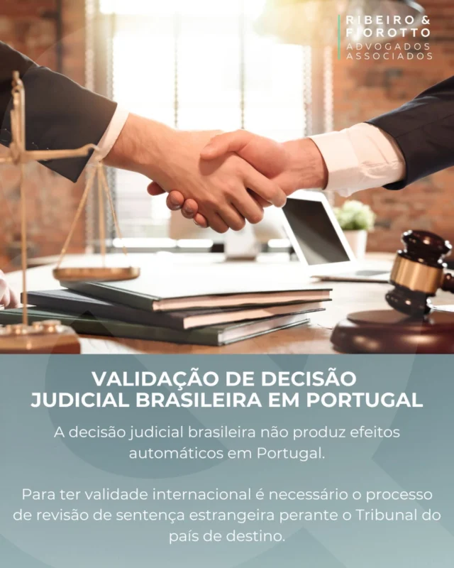 Decisão brasileira não vale automaticamente em Portugal.

Fale conosco! #decisaojudicial #direito