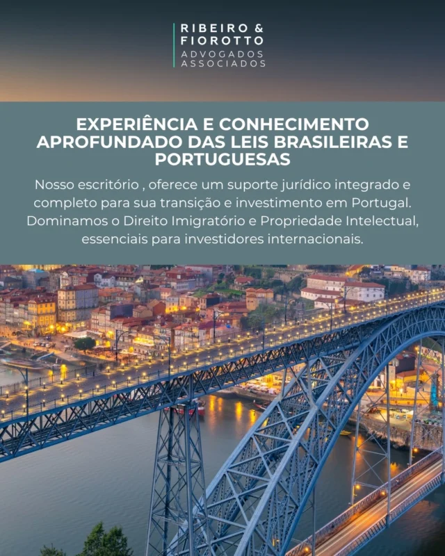 Assessoria jurídica estratégica para quem deseja investir, morar ou estruturar sua vida com segurança e respaldo internacional. ⚖️

A Ribeiro & Fiorotto atua com suporte jurídico integrado em processos migratórios, investimentos e regularização, unindo experiência nas legislações brasileira e portuguesa.🇵🇹

Entre em contato e faça seu processo conosco! 📱