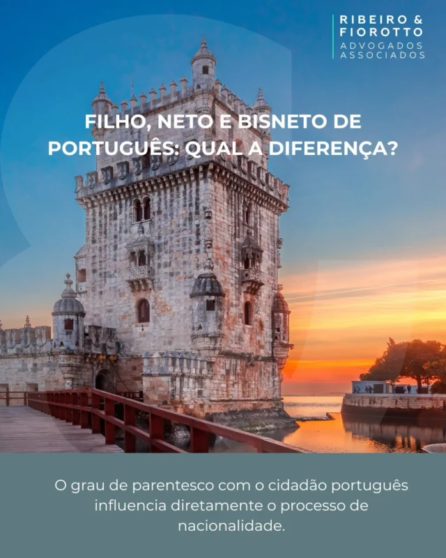 🇵🇹 Nem todo grau de parentesco segue o mesmo caminho para a nacionalidade portuguesa.
Filho, neto ou bisneto? Entenda as diferenças no processo de nacionalidade. #nacionalidadeportuguesa #direito