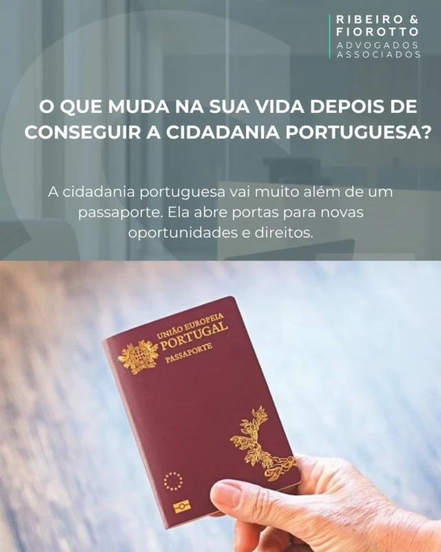 🇵🇹 A cidadania portuguesa vai muito além de um passaporte. Ela pode abrir portas para novas oportunidades, mobilidade internacional e mais qualidade de vida para você e sua família. #cidadaniaportuguesa #direito