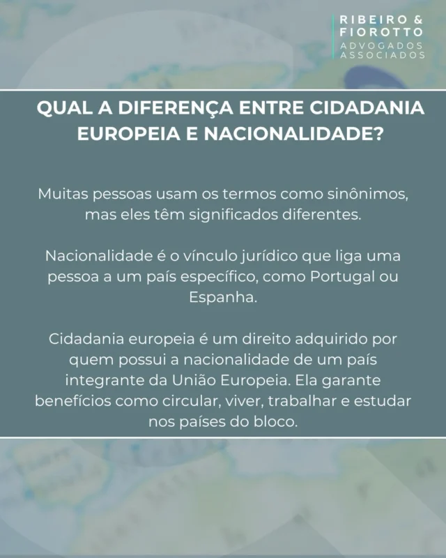 Você sabe a diferença entre nacionalidade e cidadania europeia? Descubra neste post. #nacionalidadeeuropeia #cidadaniaeuropeia
