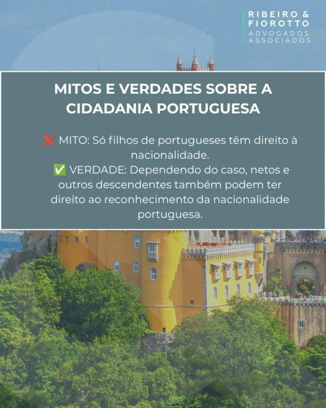 Você sabe o que é mito e o que é verdade sobre a cidadania portuguesa? Venha descobrir! 🇵🇹 #cidadaniaportuguesa