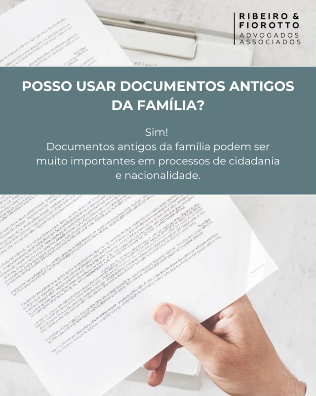 Documentos antigos podem valer mais do que você imagina. 📄 
Descubra como eles podem ajudar no seu processo de cidadania. #documentos #documentosantigos