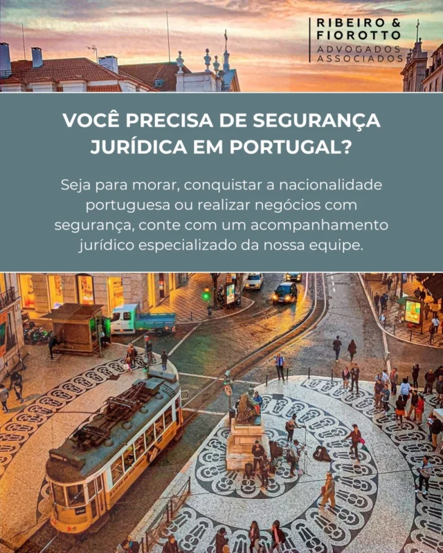 Segurança jurídica faz toda a diferença quando o assunto é Portugal. 

Seja para nacionalidade, residência, investimentos ou outros processos, contar com orientação especializada pode tornar o caminho mais seguro e tranquilo. 

Fale com a nossa equipe e saiba como podemos ajudar. #portugal #direitointernacional #direitomigratorio #segurançajurídica #assessoriajurídica