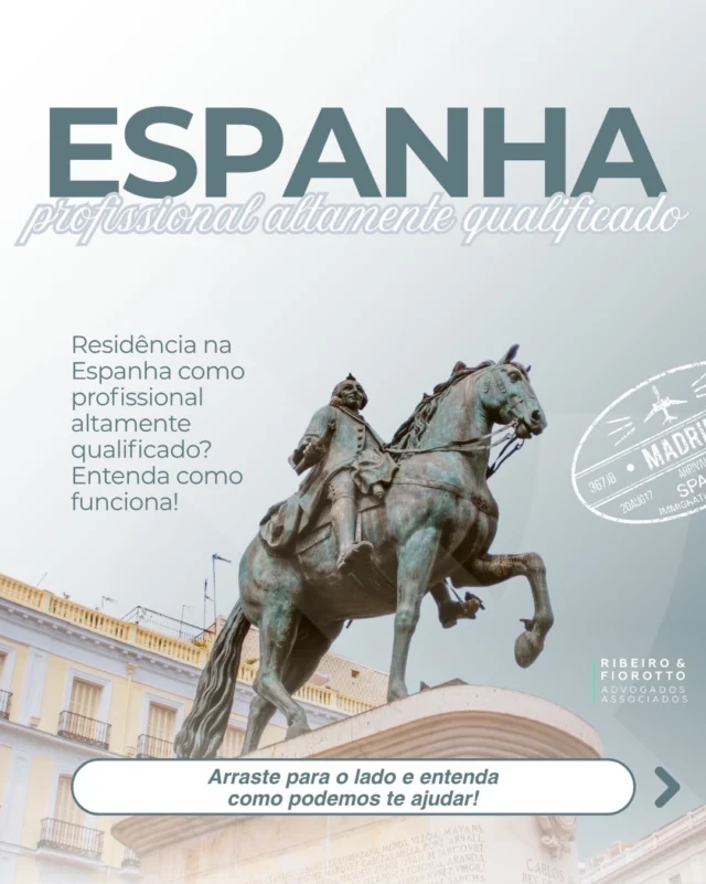 Quer trabalhar na Espanha como profissional altamente qualificado? 🇪🇸⚡️

A autorização de residência para Profissionais Altamente Qualificados pode ser uma das possibilidades para quem recebe uma proposta de trabalho na Espanha para exercer uma função que exige qualificação, experiência e perfil profissional compatíveis com a vaga.

Esse tipo de processo possui requisitos específicos, e a análise depende tanto do perfil do profissional quanto da empresa contratante, da função que será exercida e da documentação apresentada.

Por isso, antes de iniciar o pedido, é importante entender qual modalidade se aplica ao seu caso e organizar toda a documentação de forma estratégica.

Recebeu uma proposta de trabalho na Espanha ou quer entender se o seu perfil se enquadra? Entre em contato com a nossa equipe para uma análise do seu caso.

#Espanha #ProfissionalAltamenteQualificado #VistoEspanha #ResidenciaEspanha